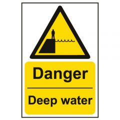 Danger - Deep Water Sign