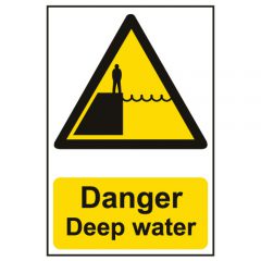 Danger - Deep Water Sign