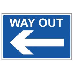 Way Out - Left Sign