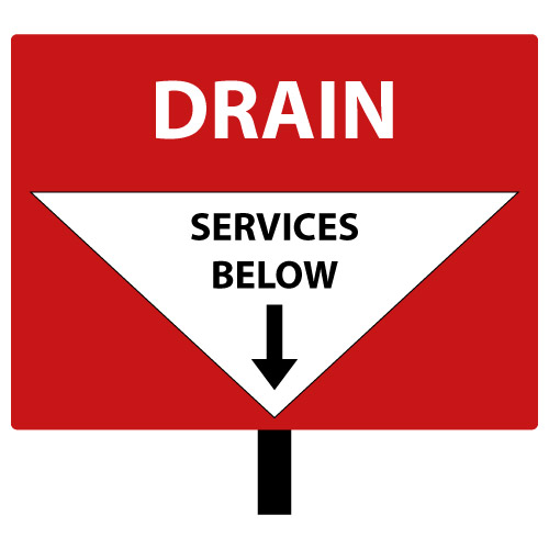 Drain Service Below Markers x 10