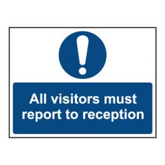 all visitors must report to reception